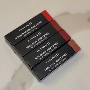 🚫SOLD🚫 Lot of 4 Authentic M.A.C Lipsticks
